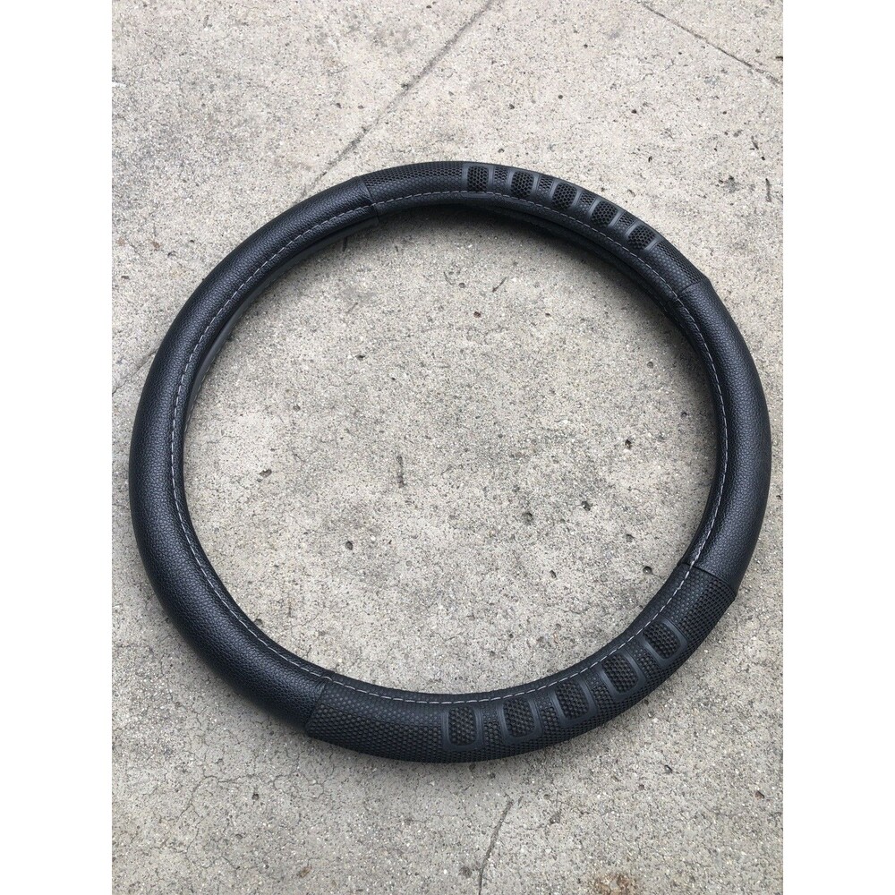 Dickies Black Carbon Fiber Dura Grip Car Auto Steering Wheel Cover Protector